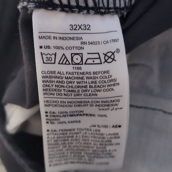 Old Navy Men's Dark Grey Cargo Pants W32 L32 Utility Workwear B55 - Picture 10 of 10